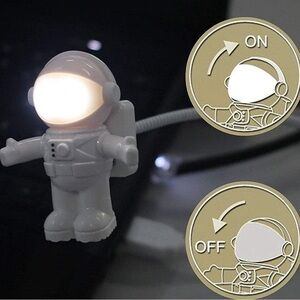 USB Astronaut LED Light Astronaut Night Light Creative Book Light Computer
